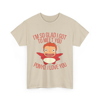 Ponyo Studio Ghibli Art T-Shirt 100% Cotton Anime Tee