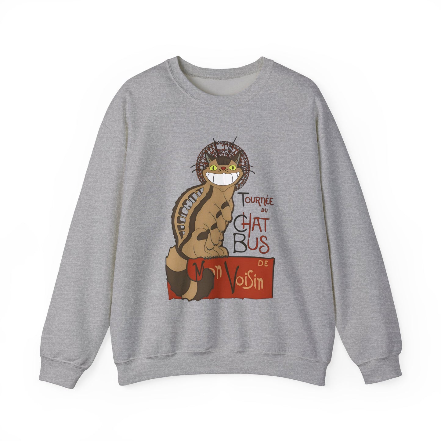 Catbus Studio Ghibli Sweatshirt – 100% Cotton My Neighbor Totoro Pullover for Anime Fans