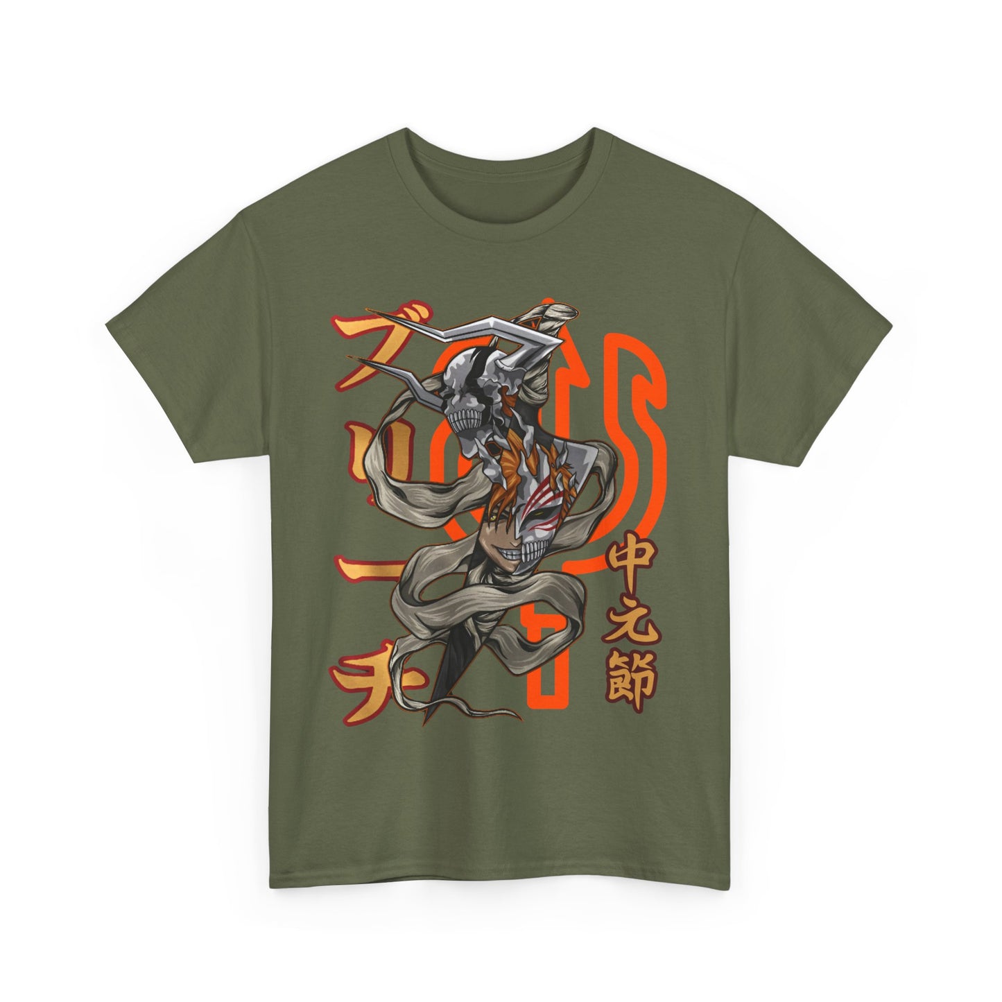 Ichigo Kurosaki Bleach T-Shirt – 100% Cotton Anime Tee for Soul Reaper Fans