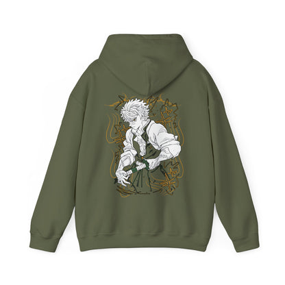 Sanemi Shinazugawa Back Print Hoodie – 100% Cotton Demon Slayer Streetwear for Anime Fans