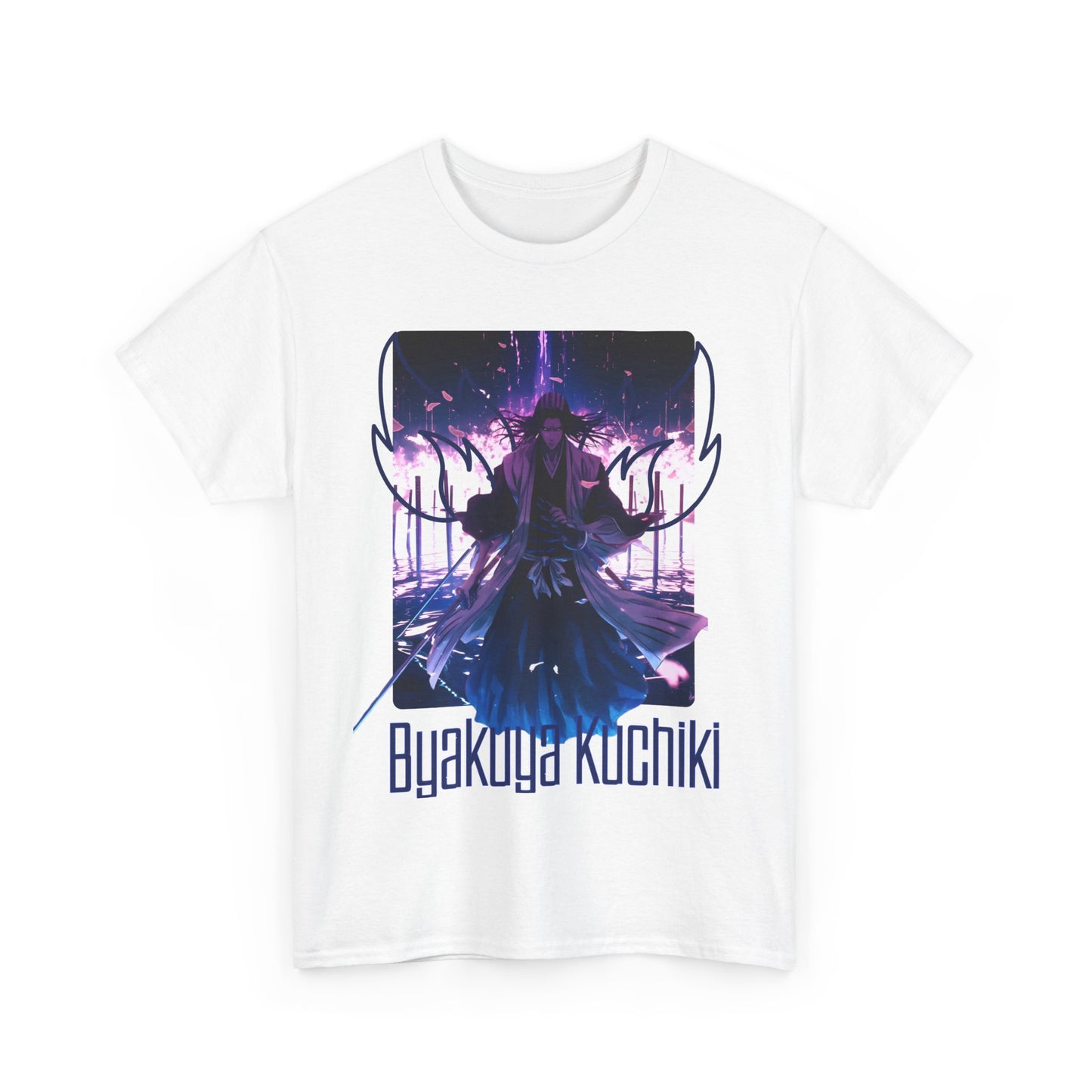 Byakuya Kuchiki Bleach T-Shirt – 100% Cotton Anime Tee for Soul Reaper Fans