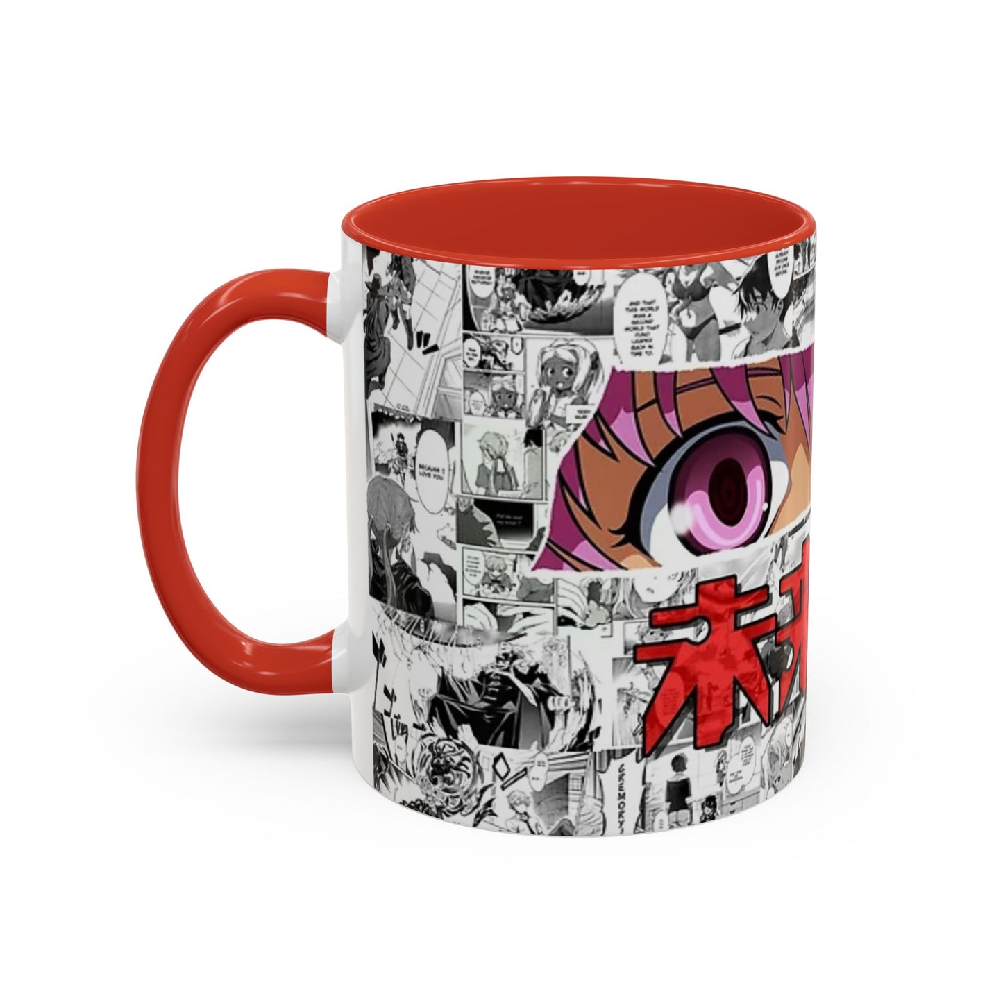 Yuno Gasai Accent Handle Mug – Future Diary Anime Cup – 11oz & 15oz Ceramic Gift for Yandere Fans