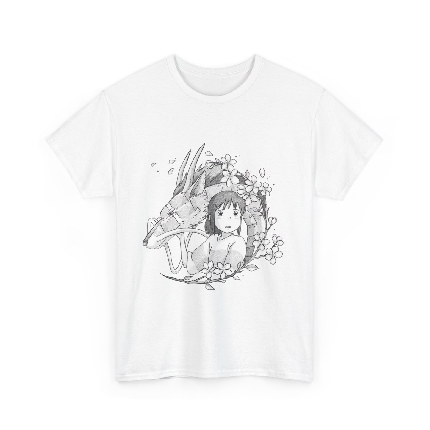 Chihiro and Haku T-Shirt – Spirited Away Ghibli Cotton Tee