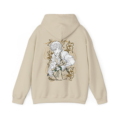 Sanemi Shinazugawa Back Print Hoodie – 100% Cotton Demon Slayer Streetwear for Anime Fans