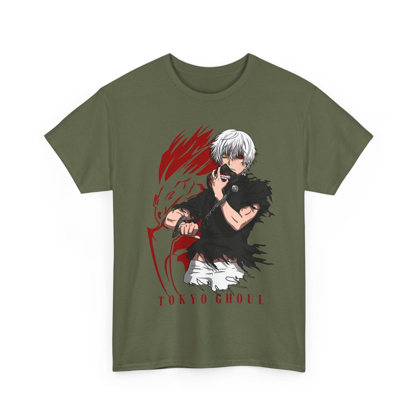 Ken Kaneki Tokyo Ghoul T-Shirt – 100% Cotton Anime Tee for Ghoul Fans