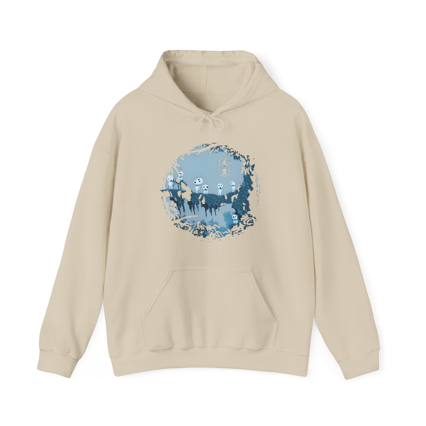 Kodama Tree Forest Hoodie – 100% Cotton Studio Ghibli Hoodie Inspired by Princess Mononoke