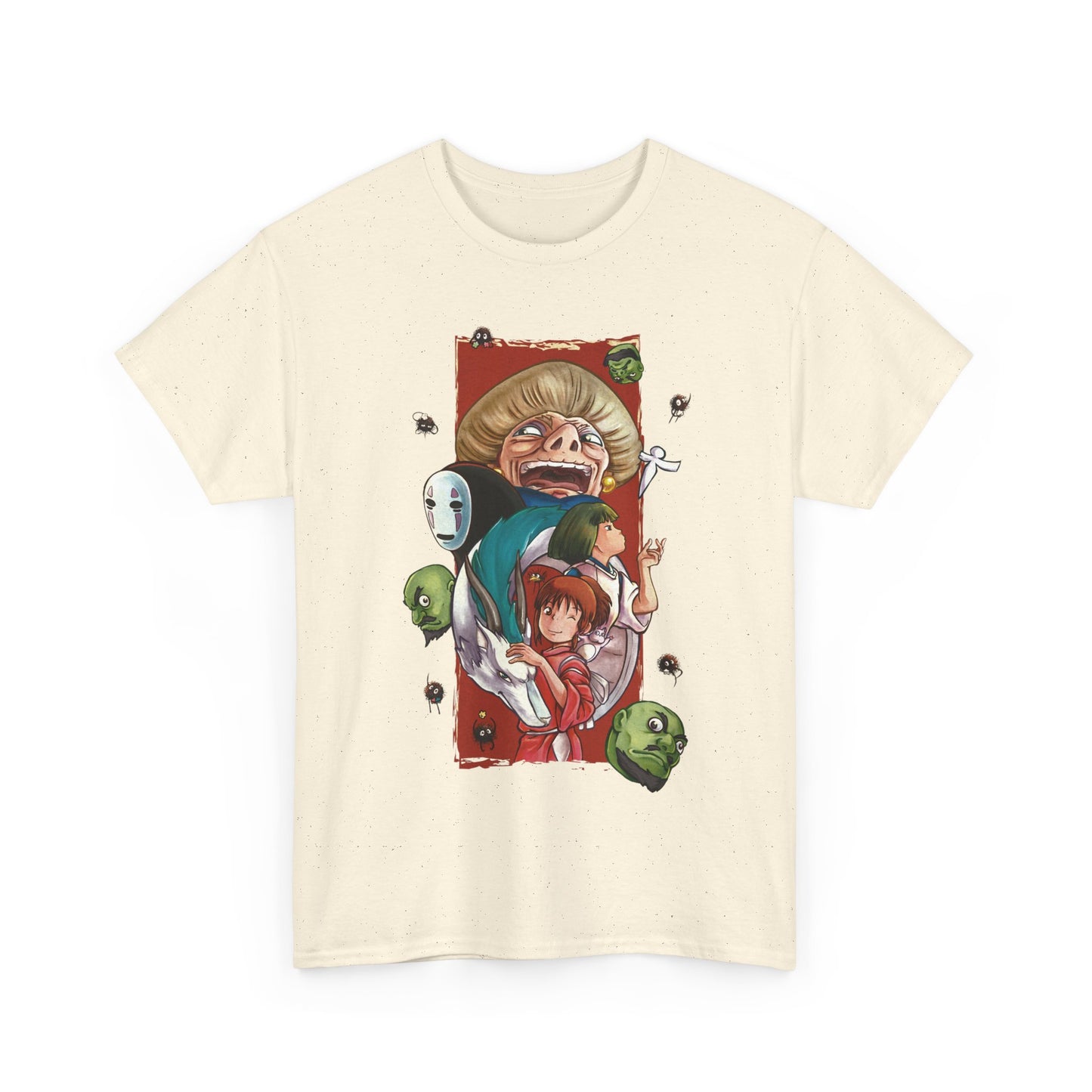 Spirited Away T-Shirt 100% Cotton | Studio Ghibli Art Canvas Anime Tee