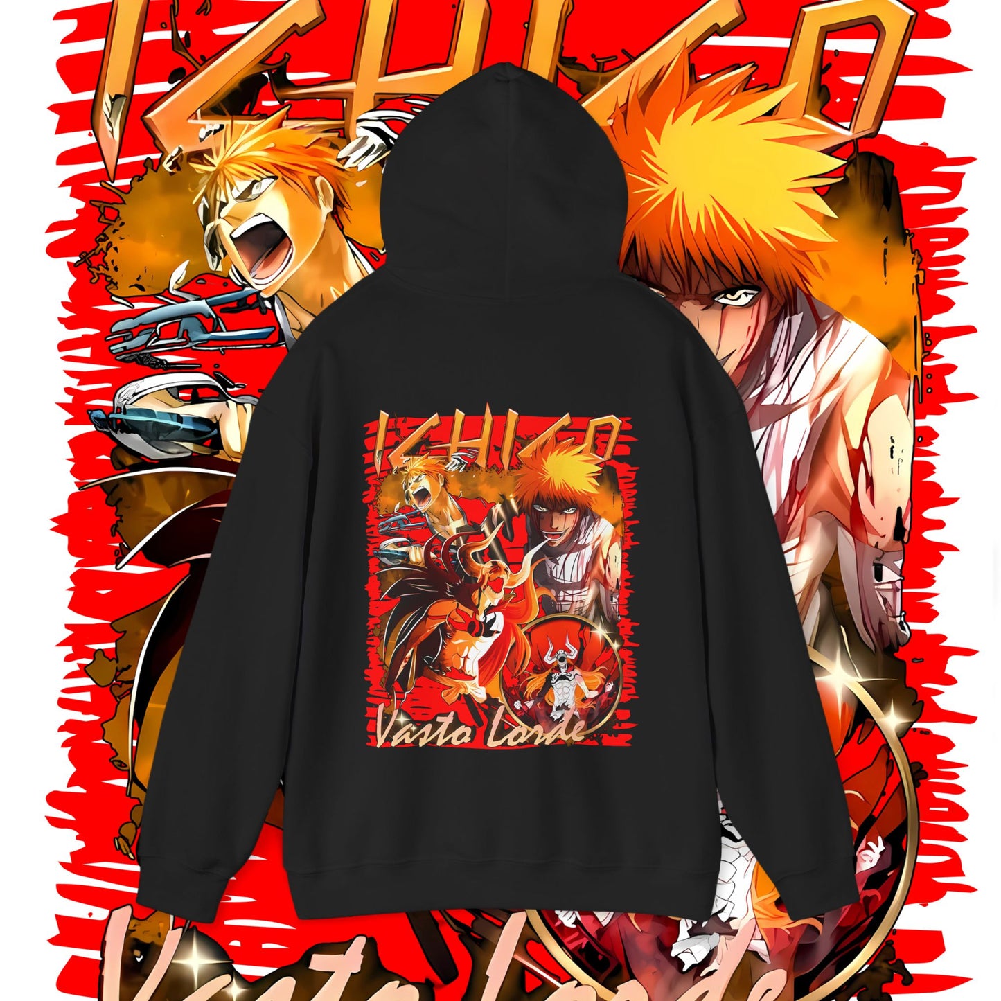 Bleach Anime Back Print Cotton Hoodie