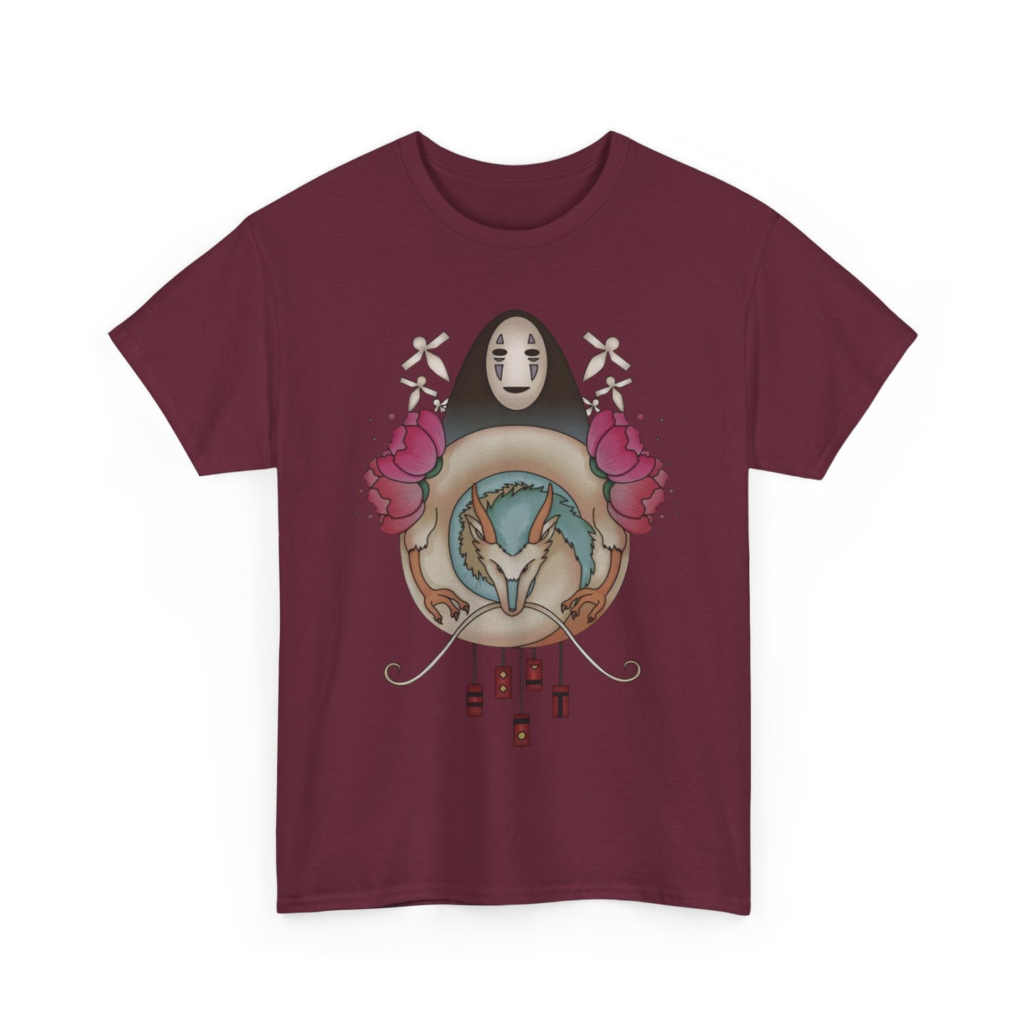 Spirited Away Decor T-Shirt 100% Cotton Studio Ghibli Anime Graphic Tee