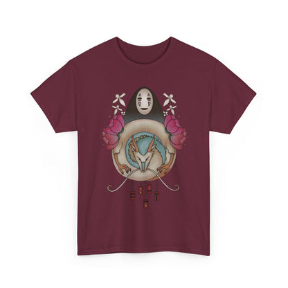 Spirited Away Decor T-Shirt 100% Cotton Studio Ghibli Anime Graphic Tee