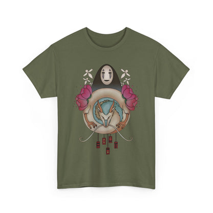 Spirited Away Decor T-Shirt 100% Cotton Studio Ghibli Anime Graphic Tee