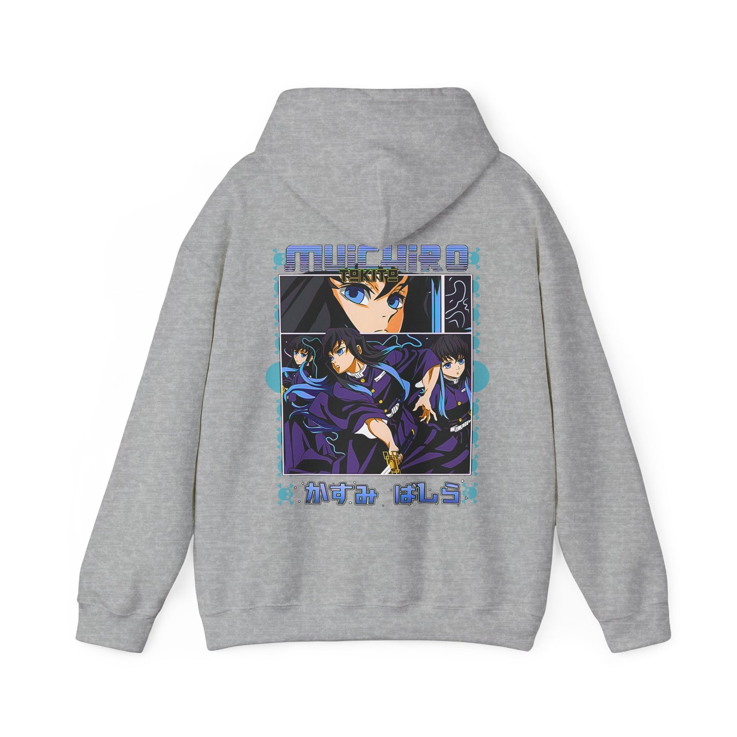 Muichiro Tokito Demon Slayer Back Print Hoodie – 100% Cotton Anime Hoodie for Mist Hashira Fans