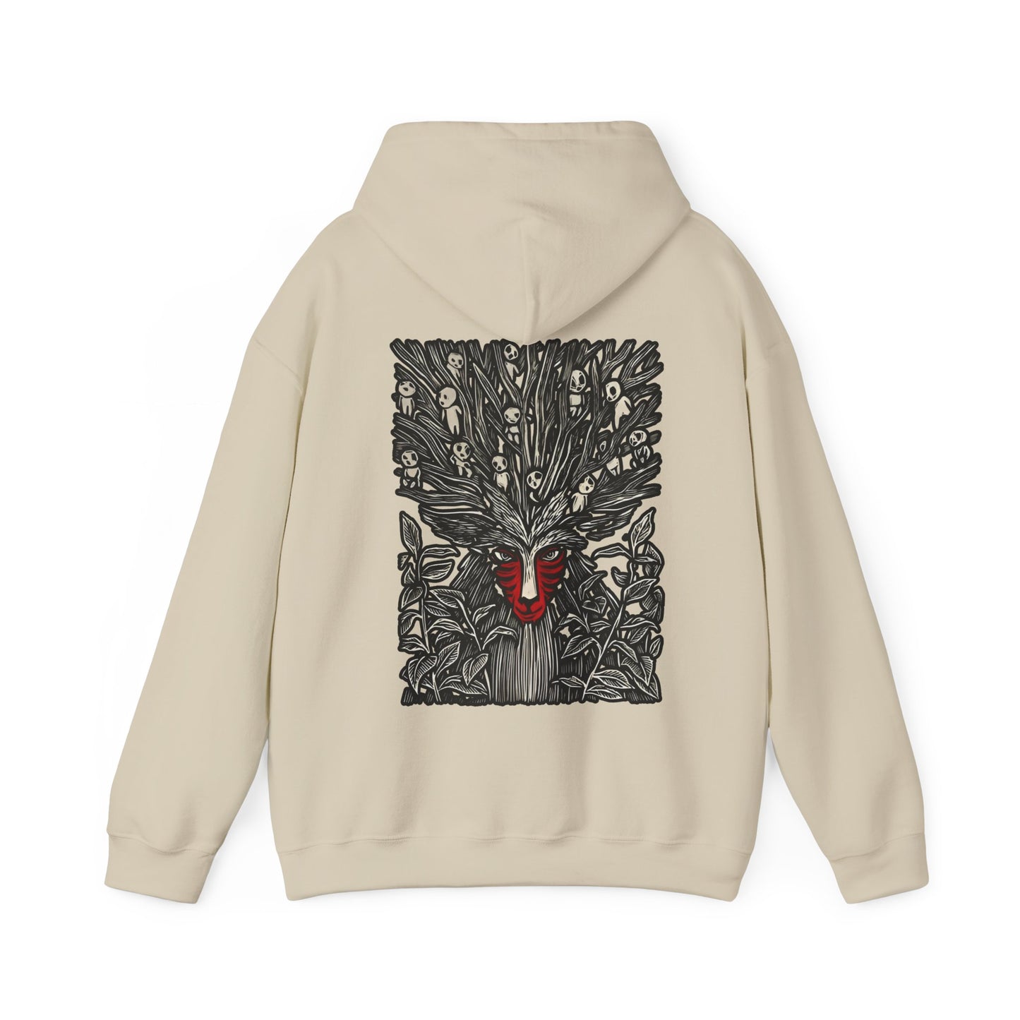 Forest Spirit Studio Ghibli Back Print Hoodie – 100% Cotton Anime Streetwear for Ghibli Fans