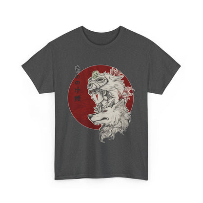 Princess Mononoke Red T-Shirt | Studio Ghibli Anime Cotton Tee