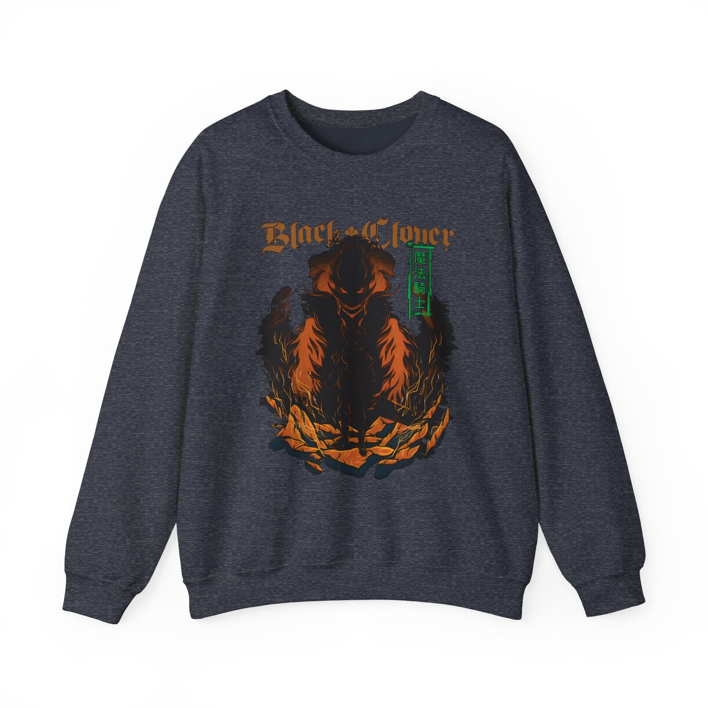 Black Clover Mythology Sweatshirt – 100% Cotton Anime Pullover for Magic and Fantasy Fans