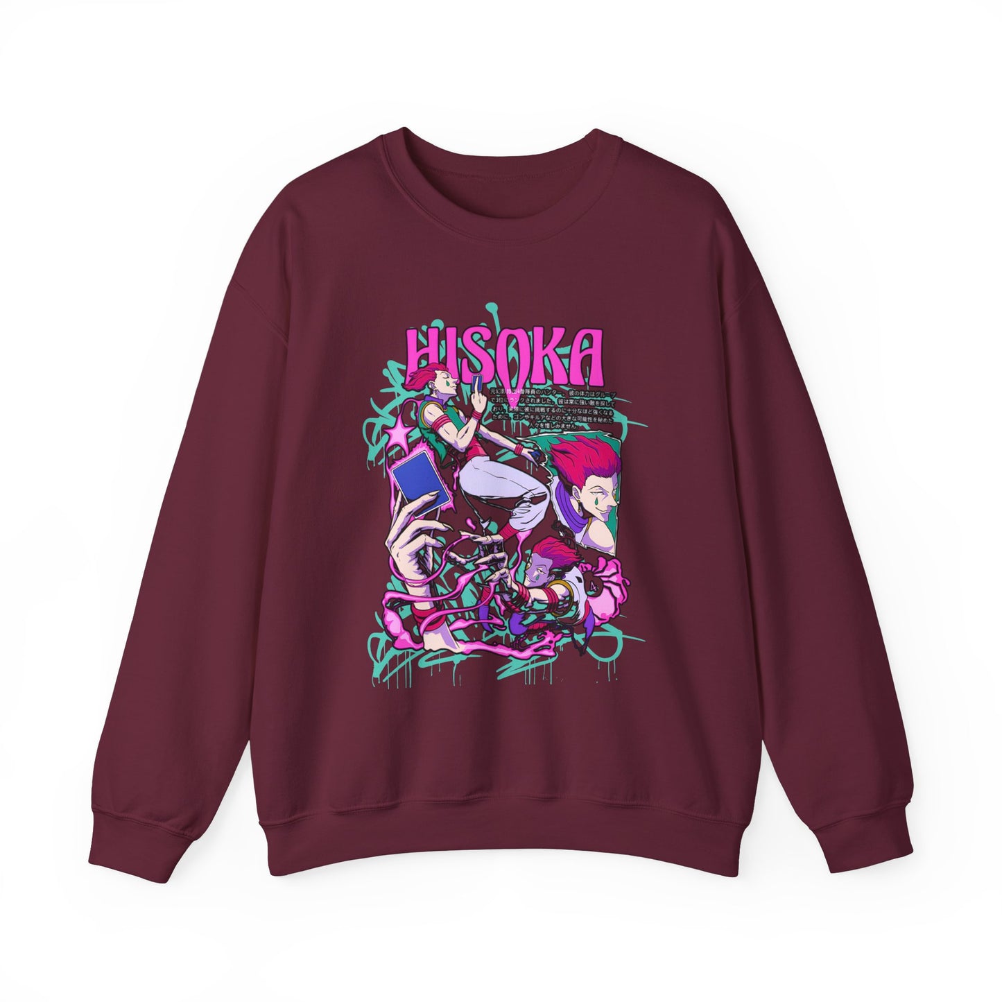 Hisoka Morow Hunter x Hunter Sweatshirt – 100% Cotton Cozy Anime Sweatshirt for True Fans
