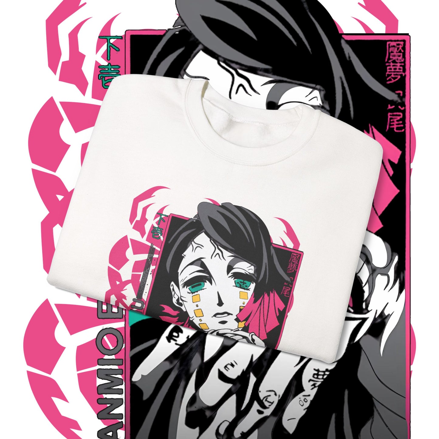 Enmu Demon Slayer Cotton Sweatshirt | Anime Villain Art Pullover