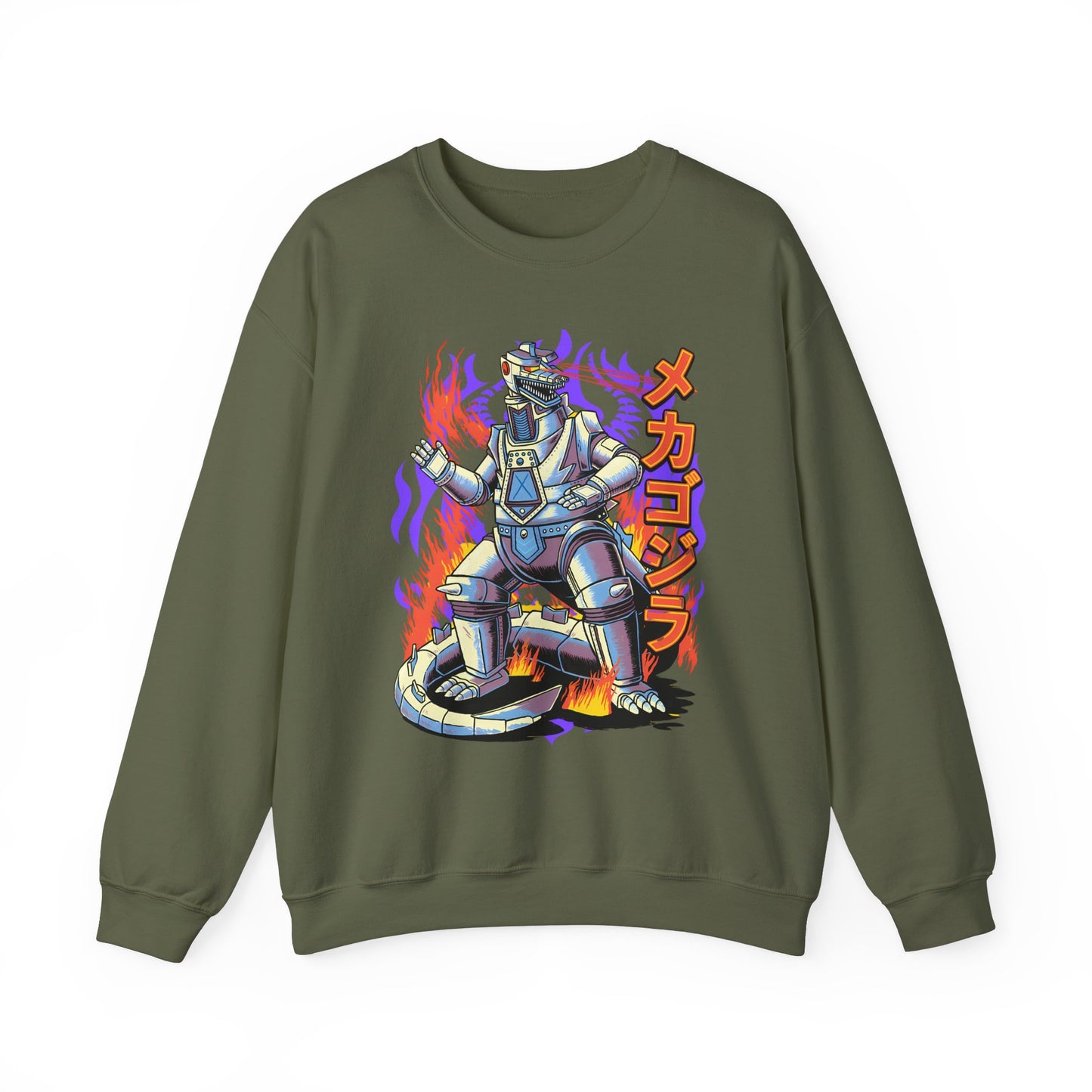 Mechagodzilla Kaiju Sweatshirt – 100% Cotton | Classic Monster Anime Apparel for Kaiju Fans