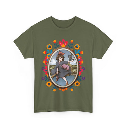 Kiki's Delivery Service Art T-Shirt 100% Cotton Studio Ghibli Anime Tee