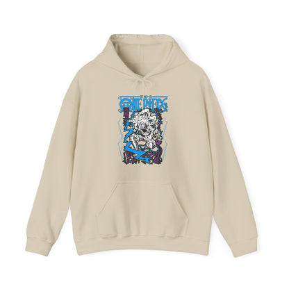 Luffy Gear Hoodie – 100% Cotton One Piece Hoodie Featuring Gear 5 Anime Design