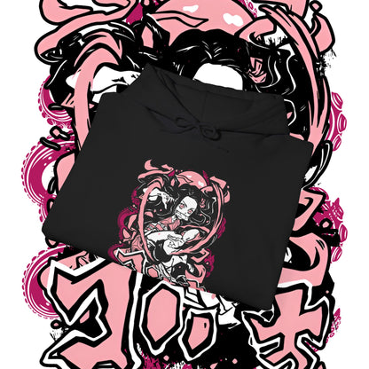 Nezuko Kamado Waifu Hoodie | Demon Slayer Art | 100% Cotton Anime Hoodie