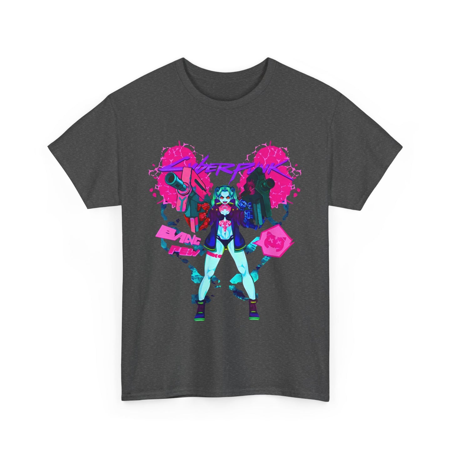 Rebecca Cyberpunk Edgerunners T-Shirt – 100% Cotton Anime Tee Featuring the Iconic Netrunner