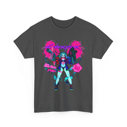 Rebecca Cyberpunk Edgerunners T-Shirt – 100% Cotton Anime Tee Featuring the Iconic Netrunner