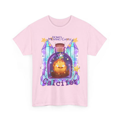 Howl's Moving Castle Calcifer T-Shirt 100% Cotton Studio Ghibli Tee