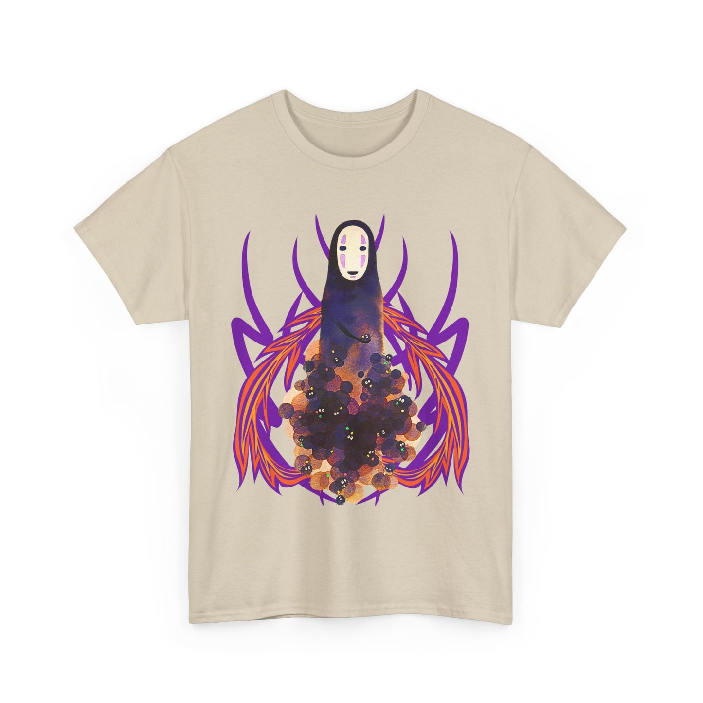 No Face T-Shirt – 100% Cotton Studio Ghibli Spirited Away Anime Tee