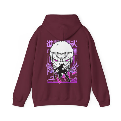 Reiner Braun Back Print Hoodie – 100% Cotton Attack on Titan Anime Sweatshirt