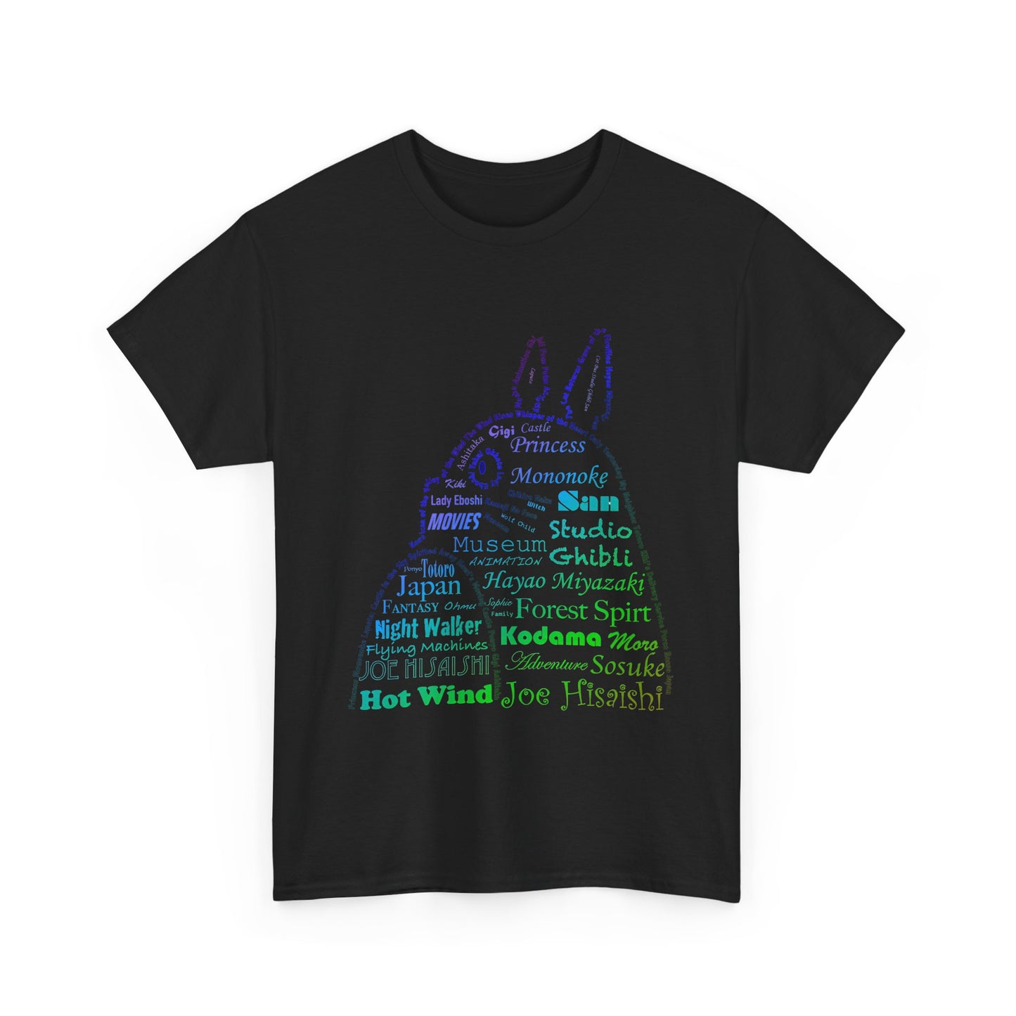 My Neighbor Totoro Neon T-Shirt 100% Cotton | Studio Ghibli Anime Tee