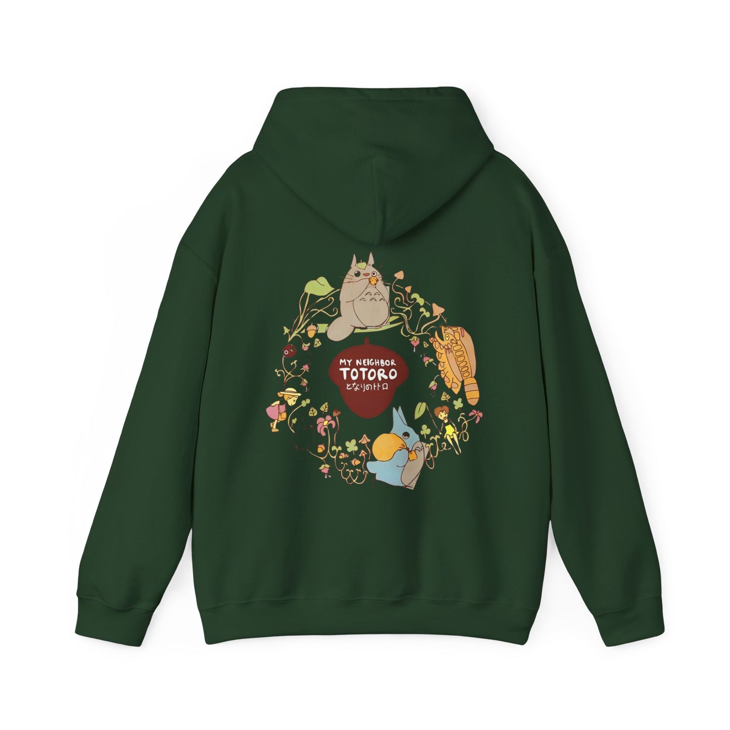My Neighbor Totoro Back Print Hoodie – 100% Cotton Studio Ghibli Sweatshirt for Anime Fans