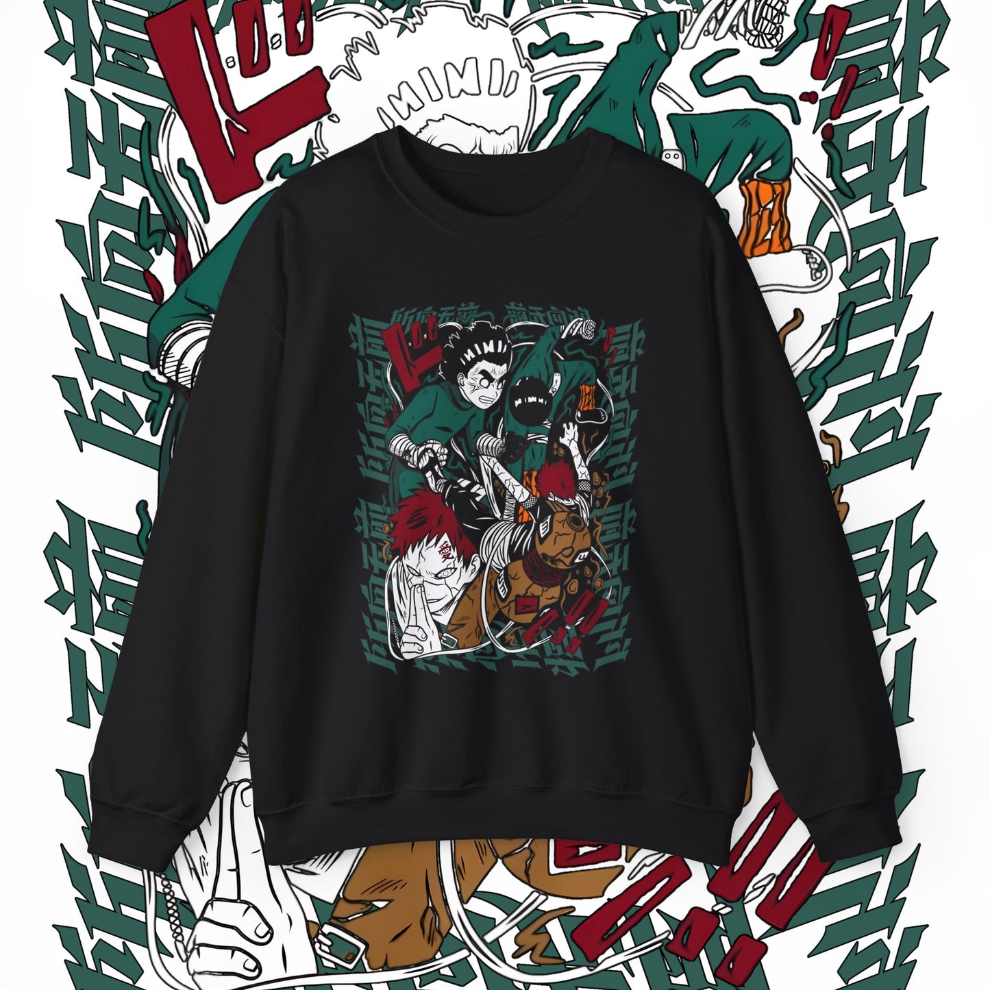 Rock Lee Naruto Anime Sweatshirt 100% Cotton
