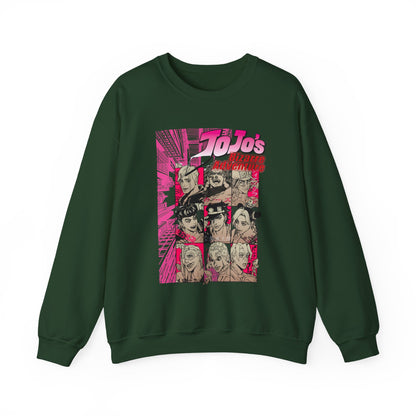 JoJo’s Bizarre Adventure Sweatshirt – 100% Cotton Anime Pullover Featuring Joestar & Stand Designs – Stylish Otaku Clothing