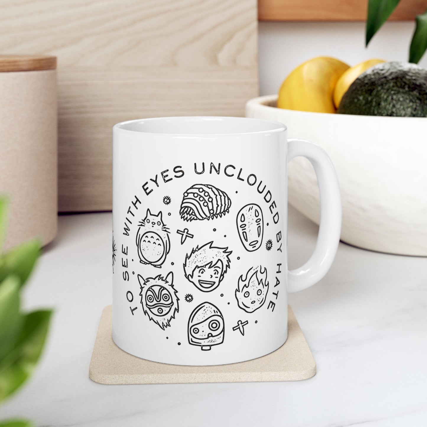 Universe Ghibli Mug – Studio Ghibli Characters Ceramic Cup – 11oz & 15oz Anime Coffee Mug Gift