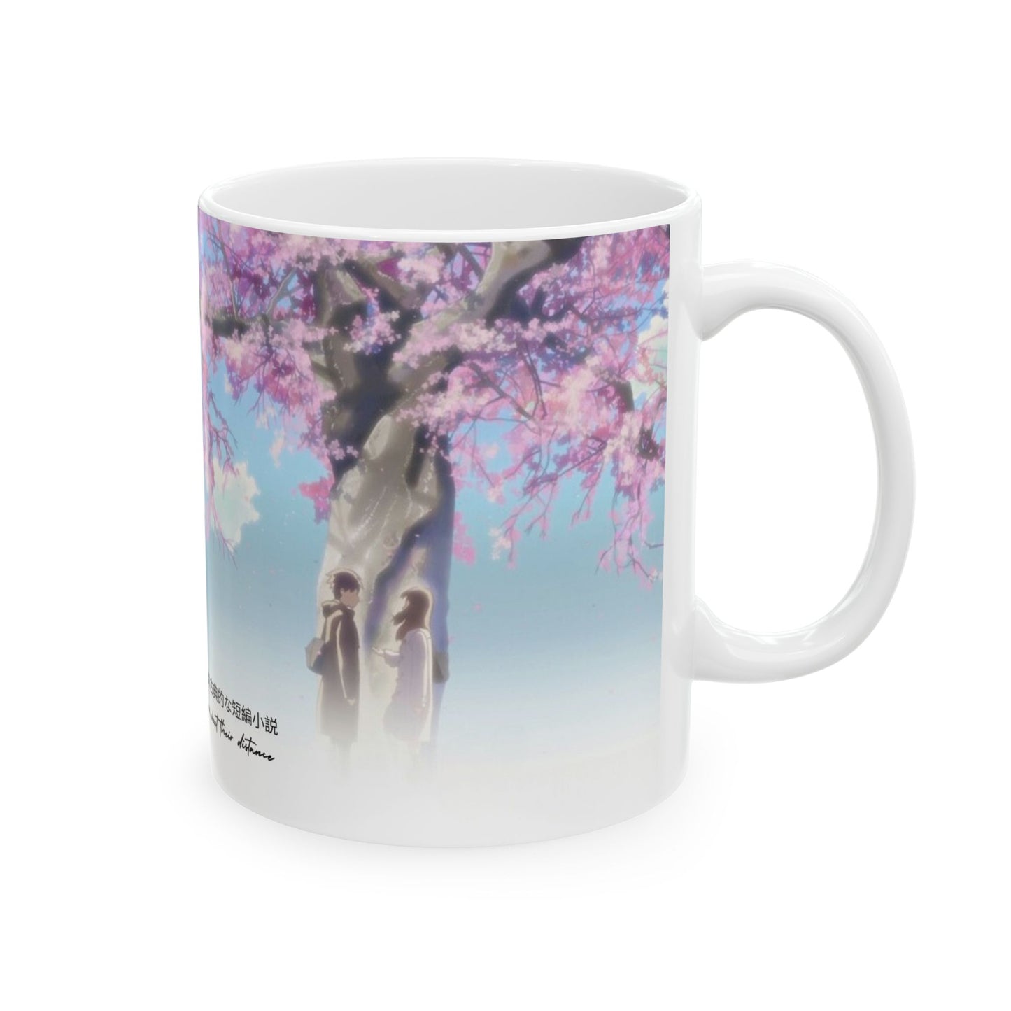 5 Centimeters Per Second Mug – Makoto Shinkai Anime Cup 11oz & 15oz – Cherry Blossom Romance Coffee Gift
