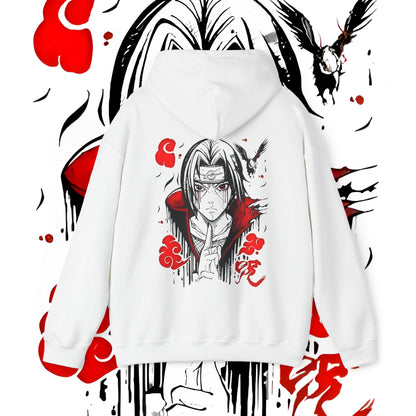 Itachi Uchiha Art Back Print Hoodie Naruto Anime Cotton