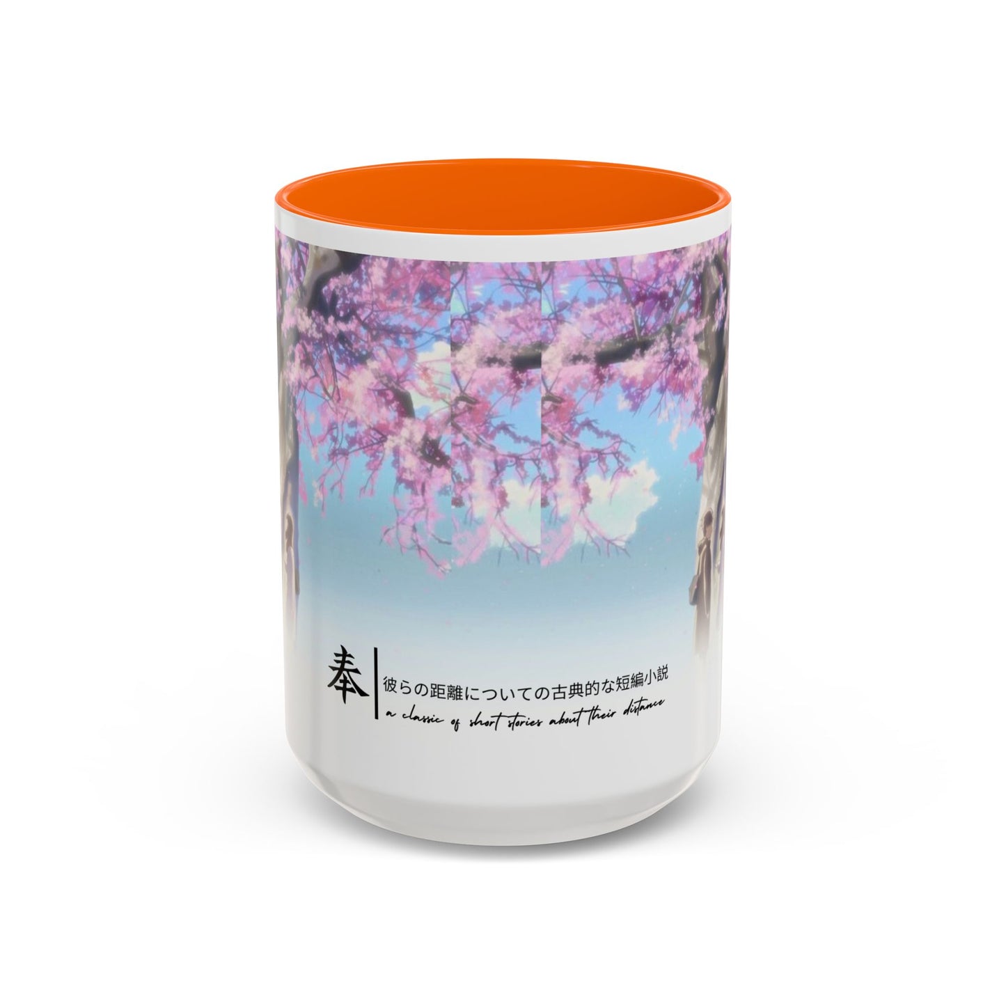 5 Centimeters Per Second Accent Mug – Makoto Shinkai Color Handle Cup 11oz & 15oz – Sakura Anime Love Gift