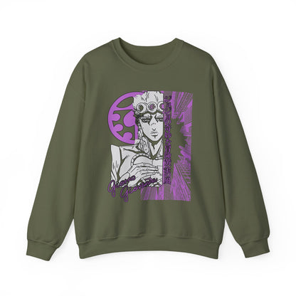 Giorno Giovanna Sweatshirt – 100% Cotton JoJo’s Bizarre Adventure Pullover for Anime Fans