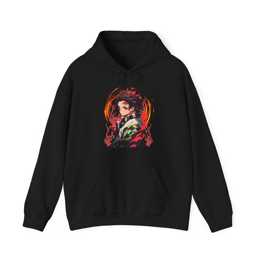Tanjiro Kamado Demon Slayer Hoodie – 100% Cotton Anime Hoodie for Kimetsu no Yaiba Fans