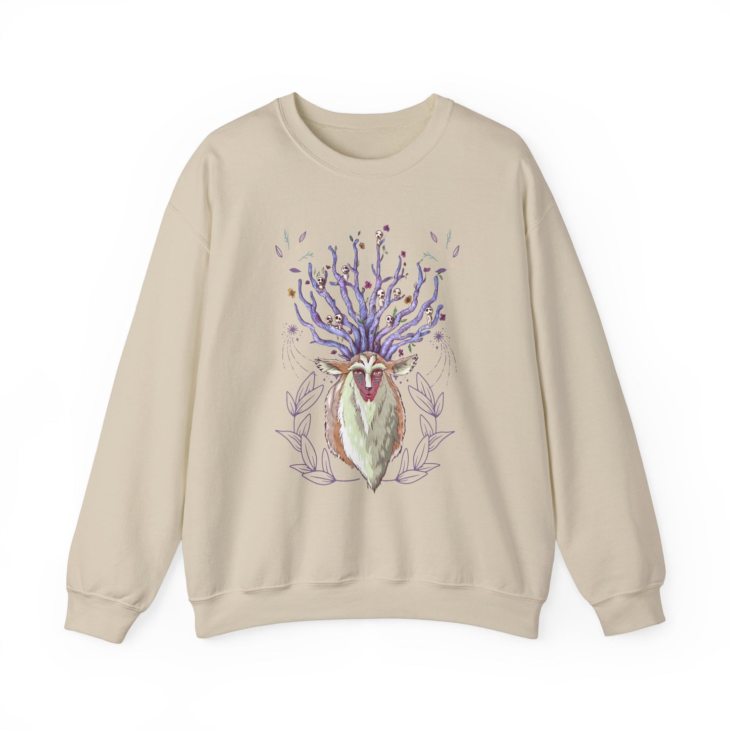 Forest Spirit Sweatshirt – 100% Cotton Princess Mononoke Pullover | Studio Ghibli Anime Sweater