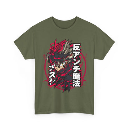Asta Black Clover T-Shirt – 100% Cotton Anime Tee for Magic Knight Fans