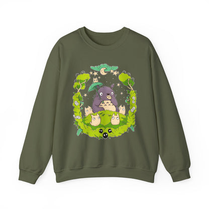 Totoro Forest Magic Sweatshirt – 100% Cotton Studio Ghibli Pullover Inspired by My Neighbor Totoro