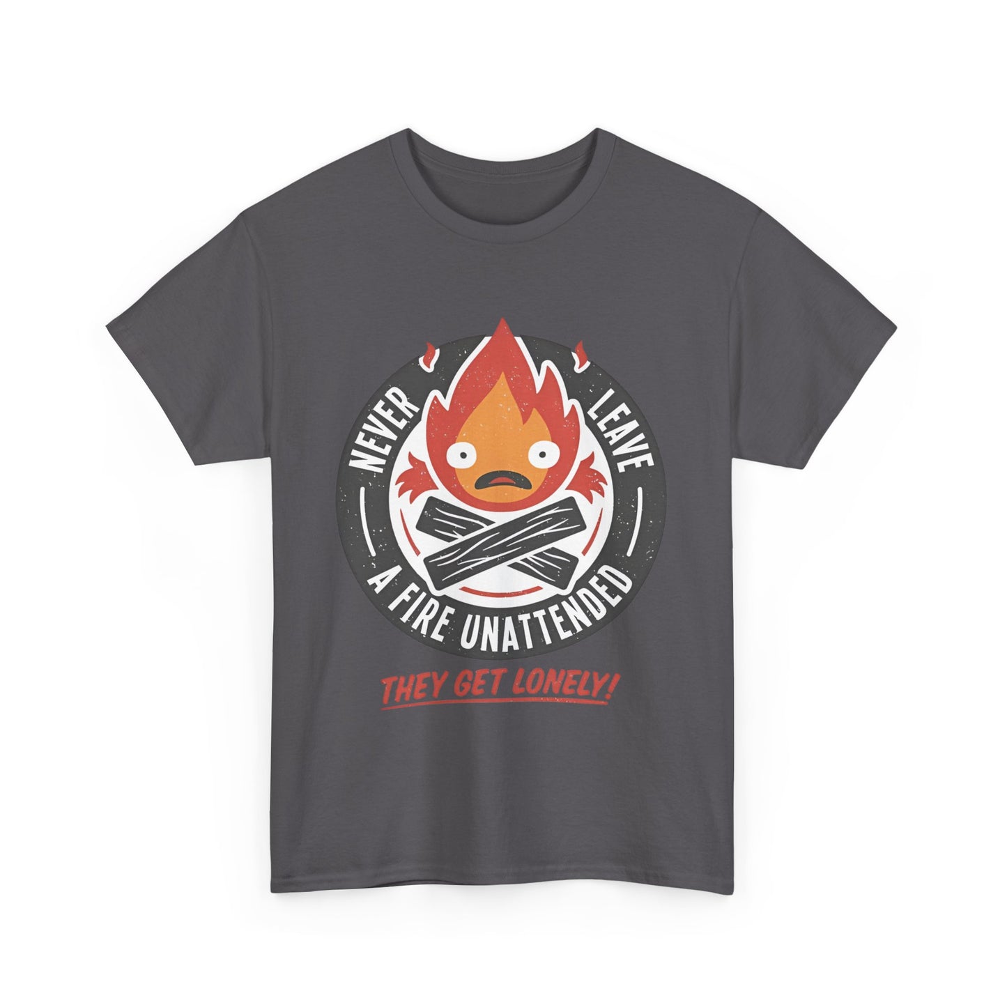 Calcifer Studio Ghibli T-Shirt 100% Cotton Anime Tee
