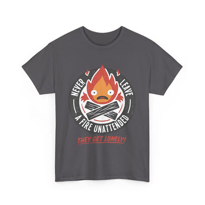 Calcifer Studio Ghibli T-Shirt 100% Cotton Anime Tee