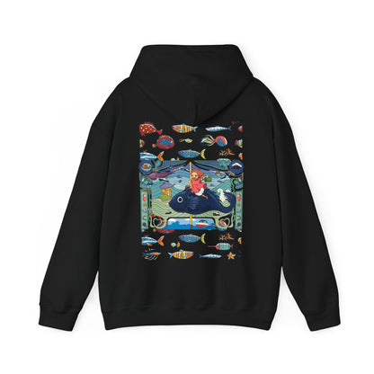 Ponyo Sea Love Back Print Hoodie – 100% Cotton Studio Ghibli Hoodie with Ocean-Inspired Design