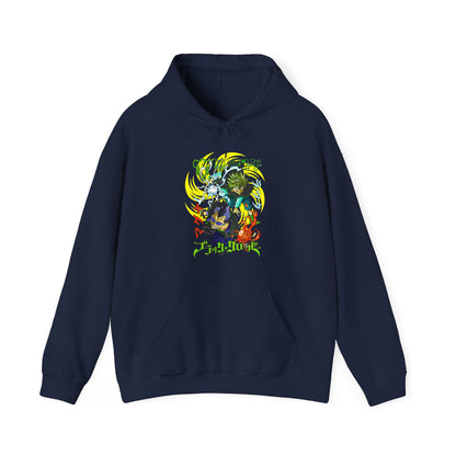 Magna and Luck Black Clover Hoodie – 100% Cotton Anime Pullover for Black Bulls Fans