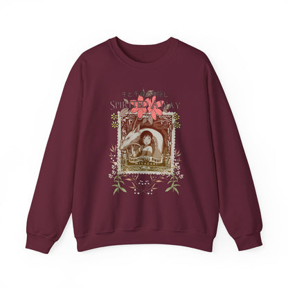 Spirited Away Philately Sweatshirt – 100% Cotton Stamp-Inspired Anime Pullover for Studio Ghibli Fans