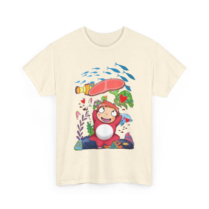 Ponyo Jam T-Shirt – 100% Cotton Studio Ghibli Inspired Tee for Anime Lovers