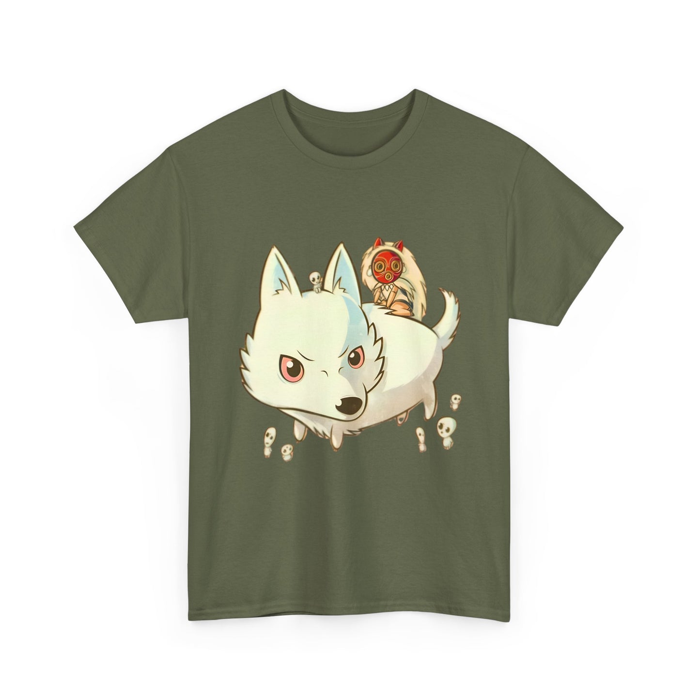 Princess Mononoke Chibi T-Shirt | 100% Cotton Studio Ghibli Cute Anime Tee